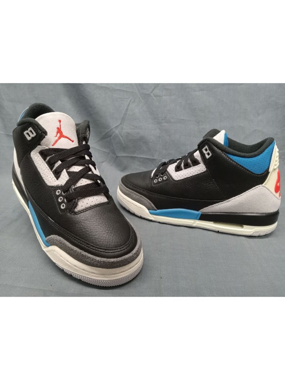 Nike Air Jordan 3 Retro OG (GS) Sneakers Black Red Grey Boys Size 5 NEW NO BOX!